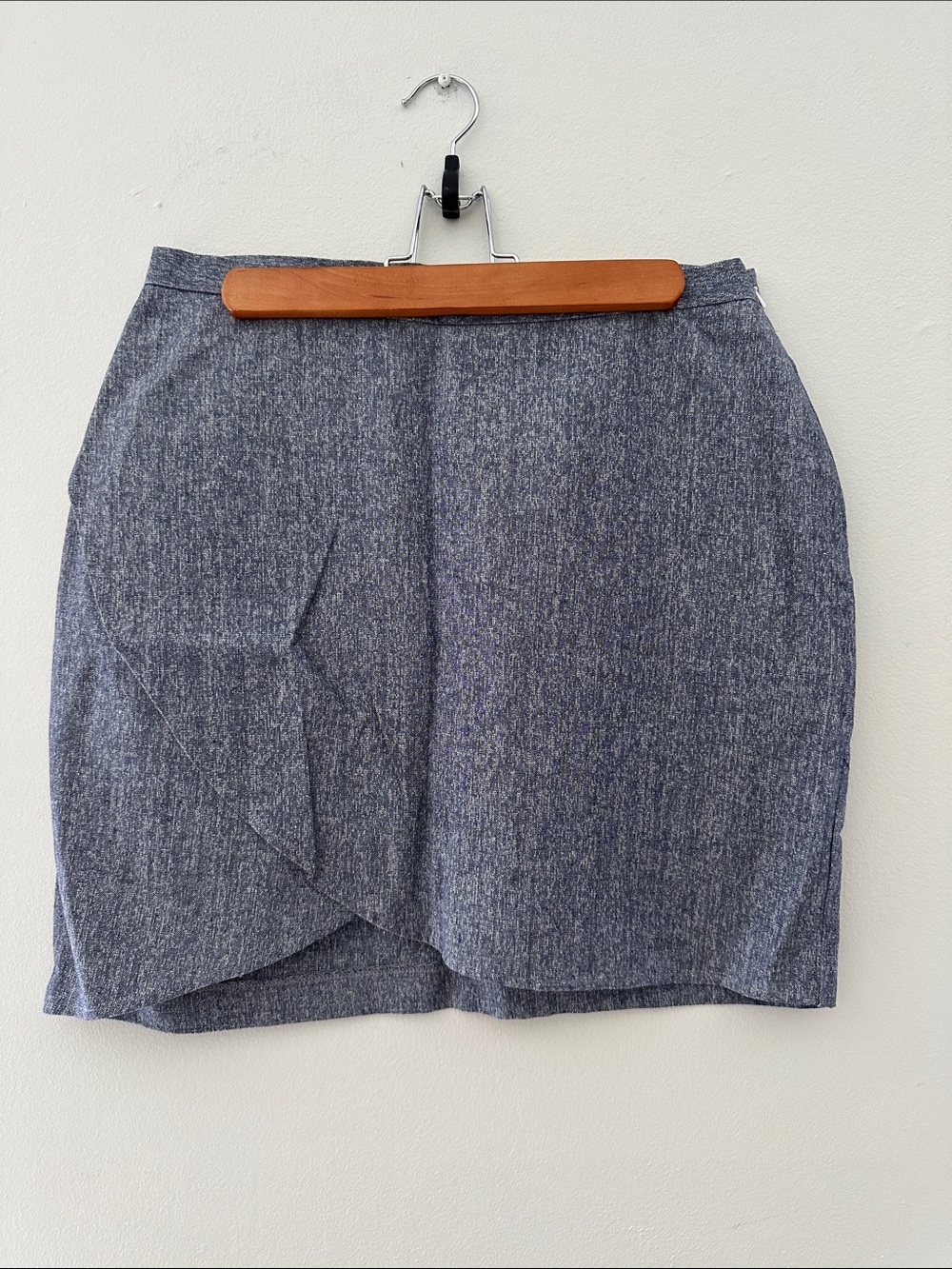 Denim colored skirt